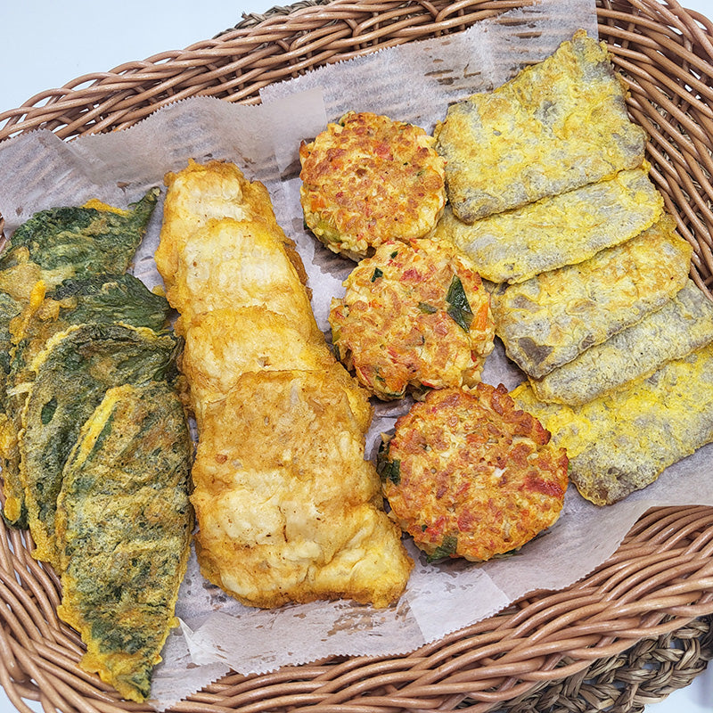 Korean assorted pancake set (jeon) – 4 varieties handmade – packaged for delivery | Banchan365
