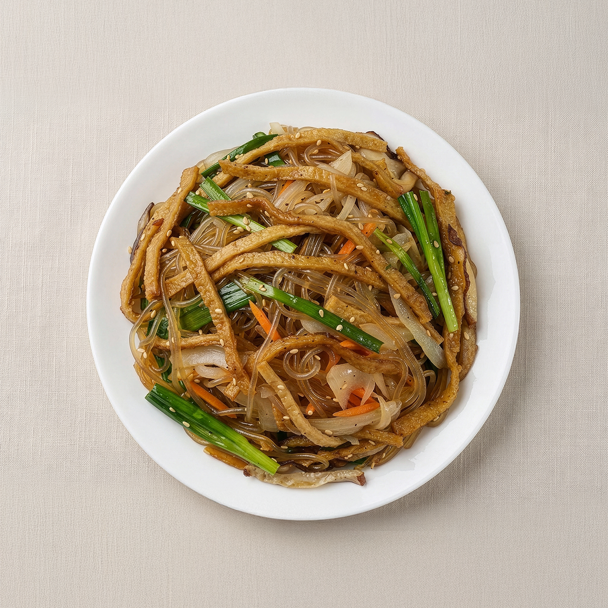 Eomuk japchae (Korean fish cake glass noodle stir-fry) | Banchan365
