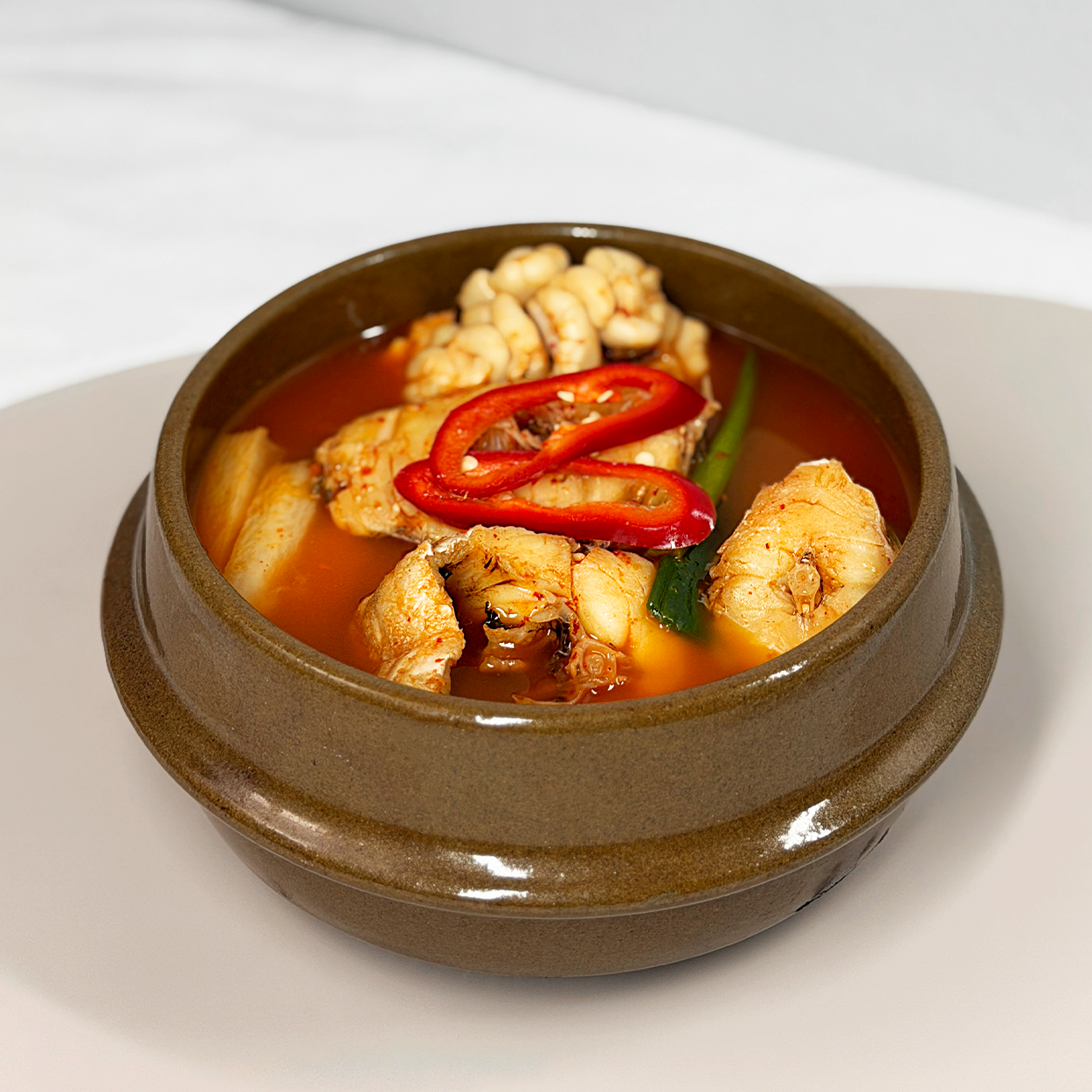 Goni dongtae-jjigae (Korean pollack roe stew) – packaged for delivery | Banchan365