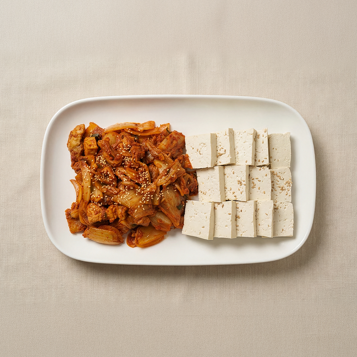 Samgyeopsal dubu-kimchi (Korean pork belly with tofu and kimchi) | Banchan365