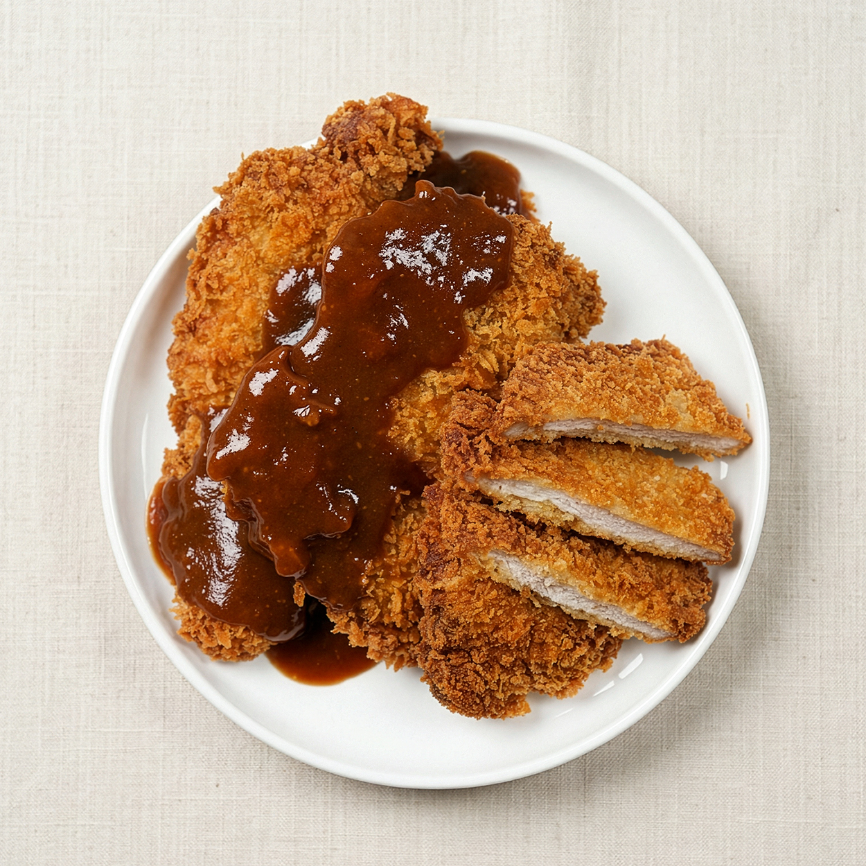 Tonkatsu (Korean-style thick pork cutlet) – housemade with sauce | Banchan365