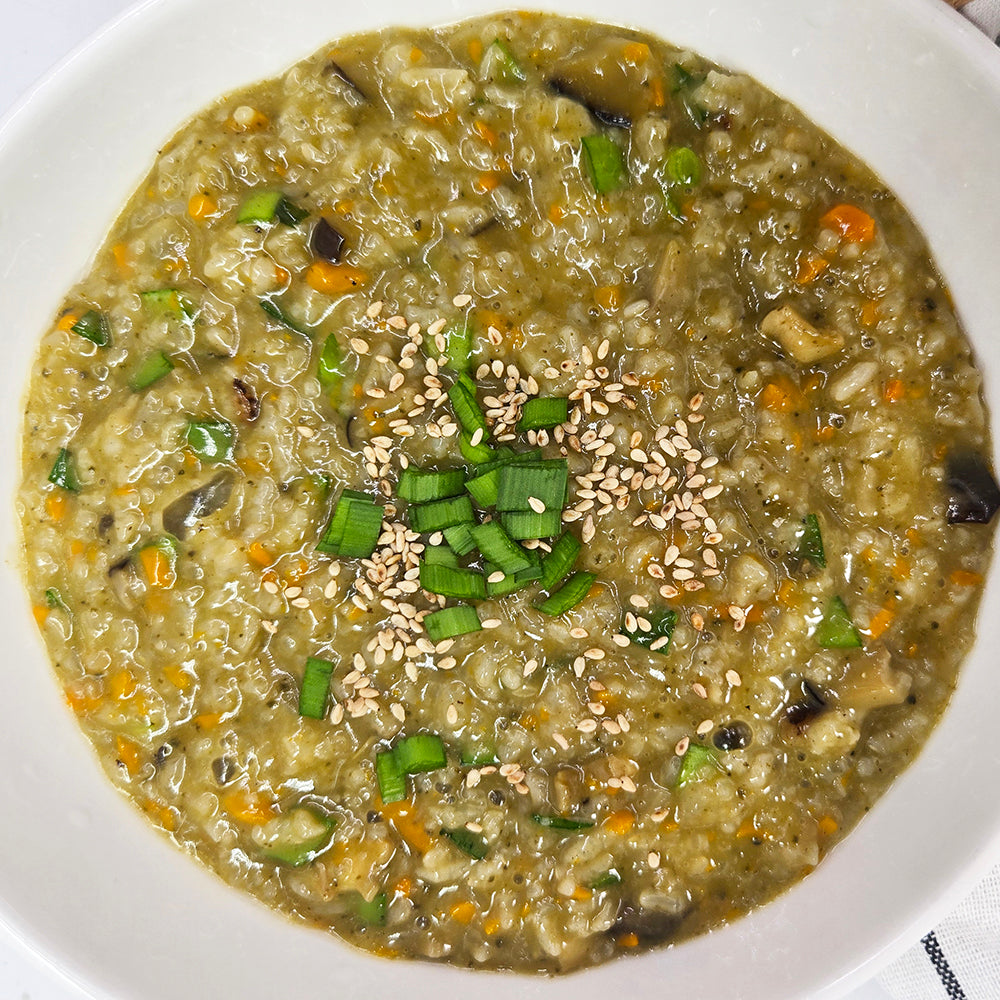 Jeonbok-juk (Korean abalone porridge) – premium housemade served and plated | Banchan365