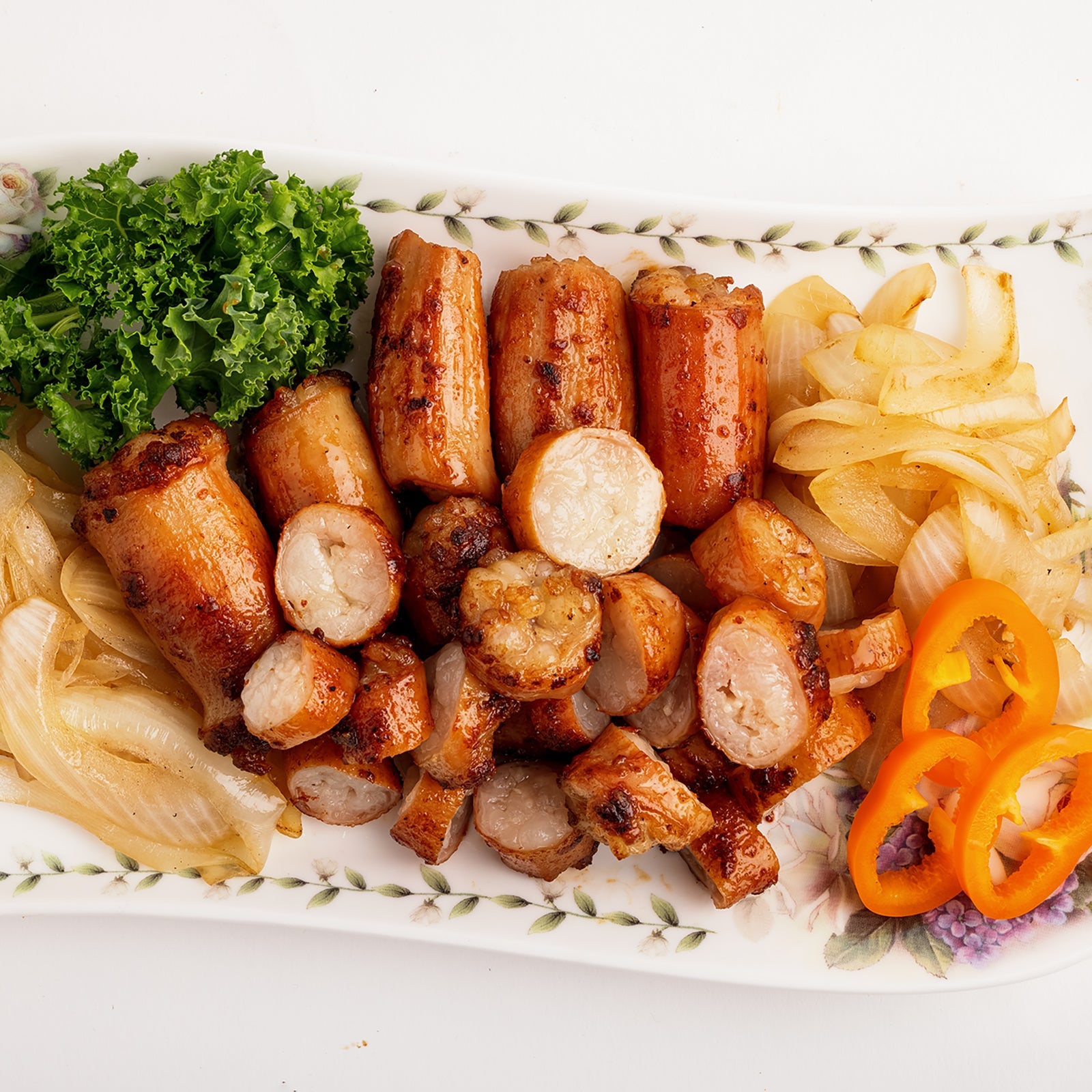 Daechang-gui (Korean grilled beef large intestine) – large size served and plated | Banchan365