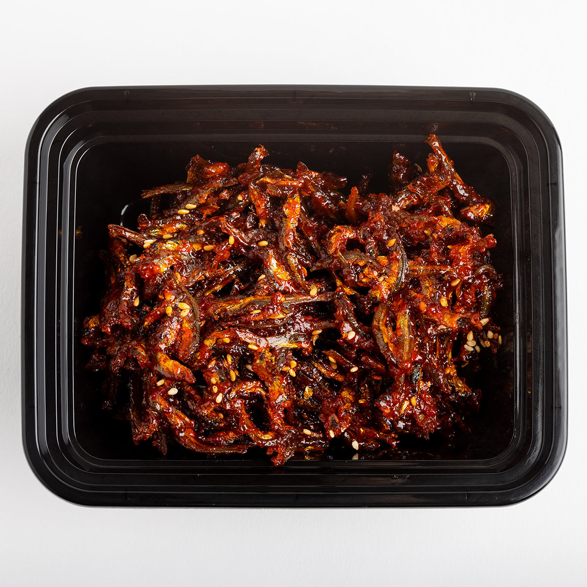 Gochujang myeolchi-bokkeum (Korean spicy stir-fried anchovies) – small family size – packaged for delivery | Banchan365