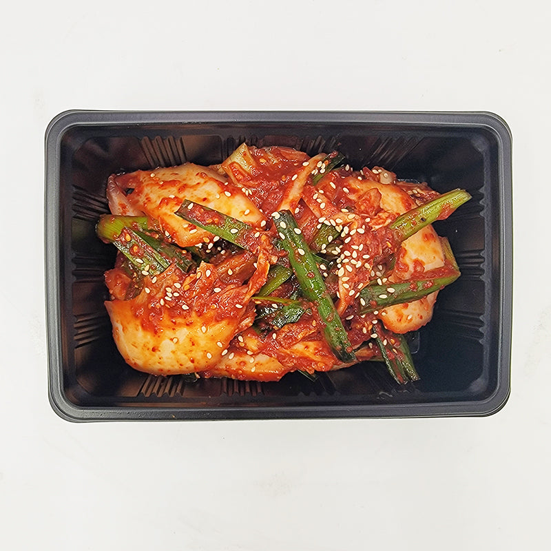 Baechu-geotjeori (Korean fresh napa cabbage kimchi) – 3 servings served and plated | Banchan365