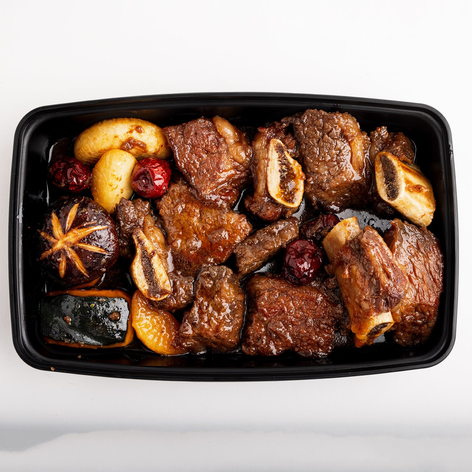 Galbi-jjim (Korean braised beef short ribs) – soy-marinated, premium cut served and plated | Banchan365