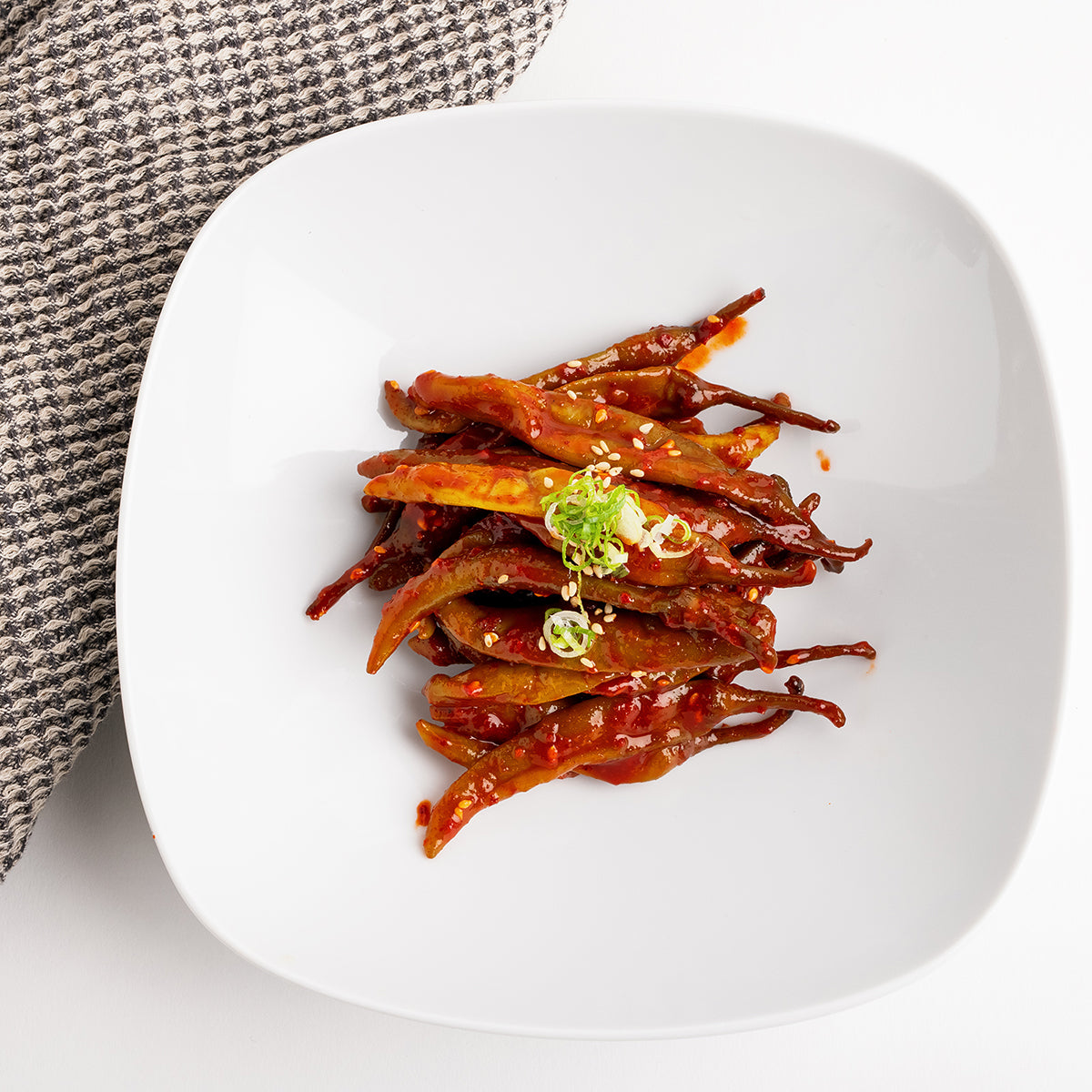 Gochu-jangajji (Korean pickled chili pepper) – small family size – packaged for delivery | Banchan365