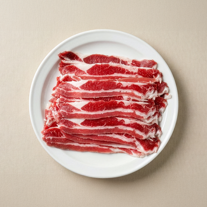 Angus beef short plate (uan-batsal) – 1 lb premium cut | Banchan365