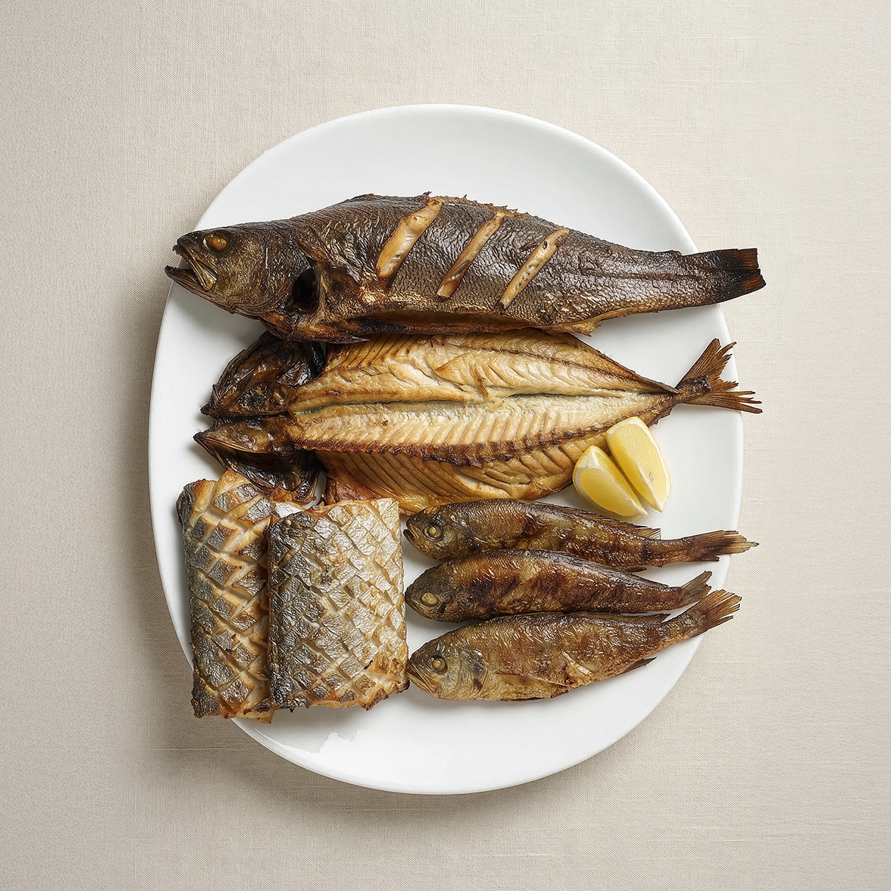 Jagalchi market assorted grilled fish – Korean fish platter, Busan market style | Banchan365