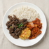 Close-up view of Korean bulgogi frozen lunchbox – beef and rice meal | Banchan365