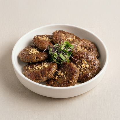 Serving details for Songjeong-style Korean beef and pork tteokgalbi | Banchan365