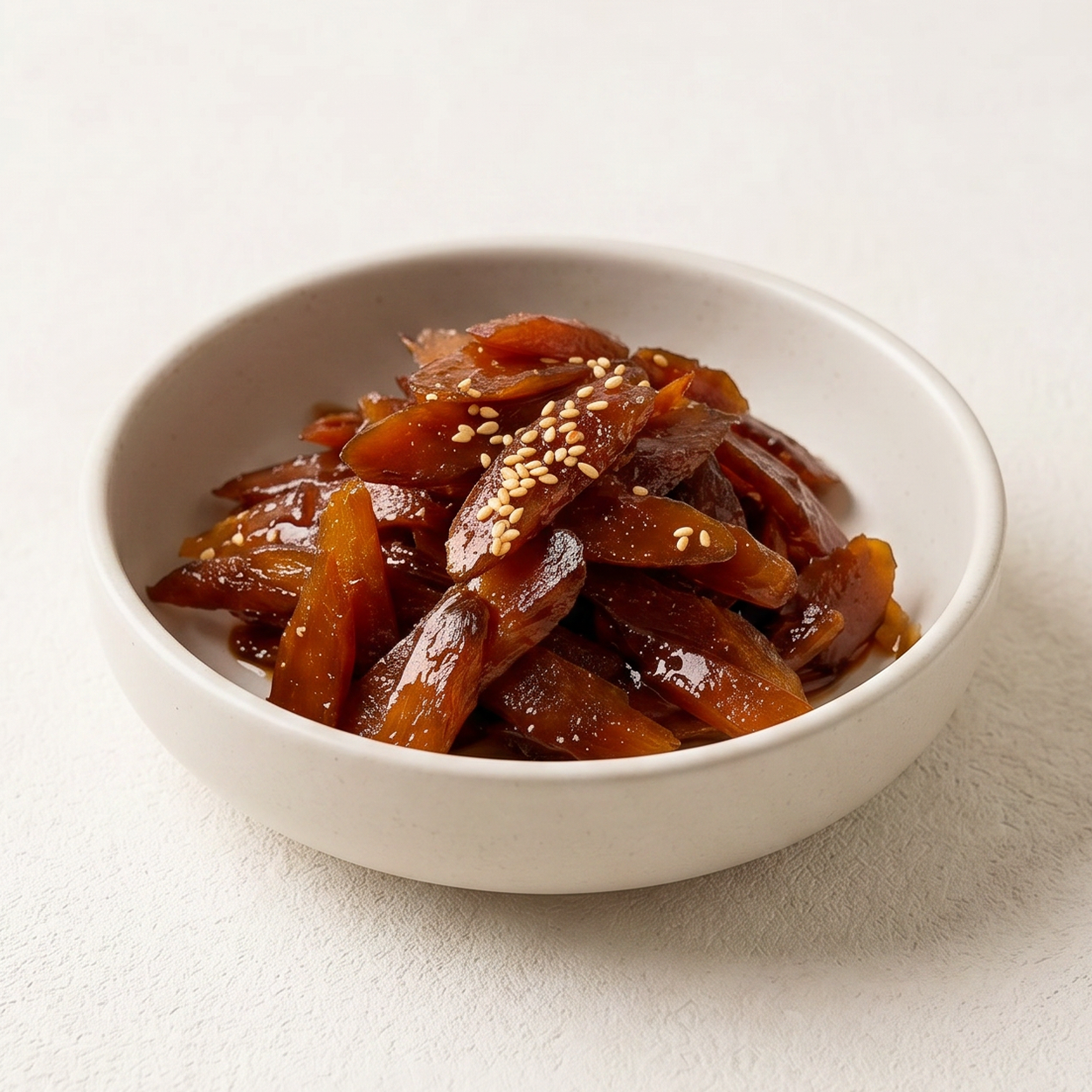 Ueong-jorim – Korean braised burdock root banchan | Banchan365