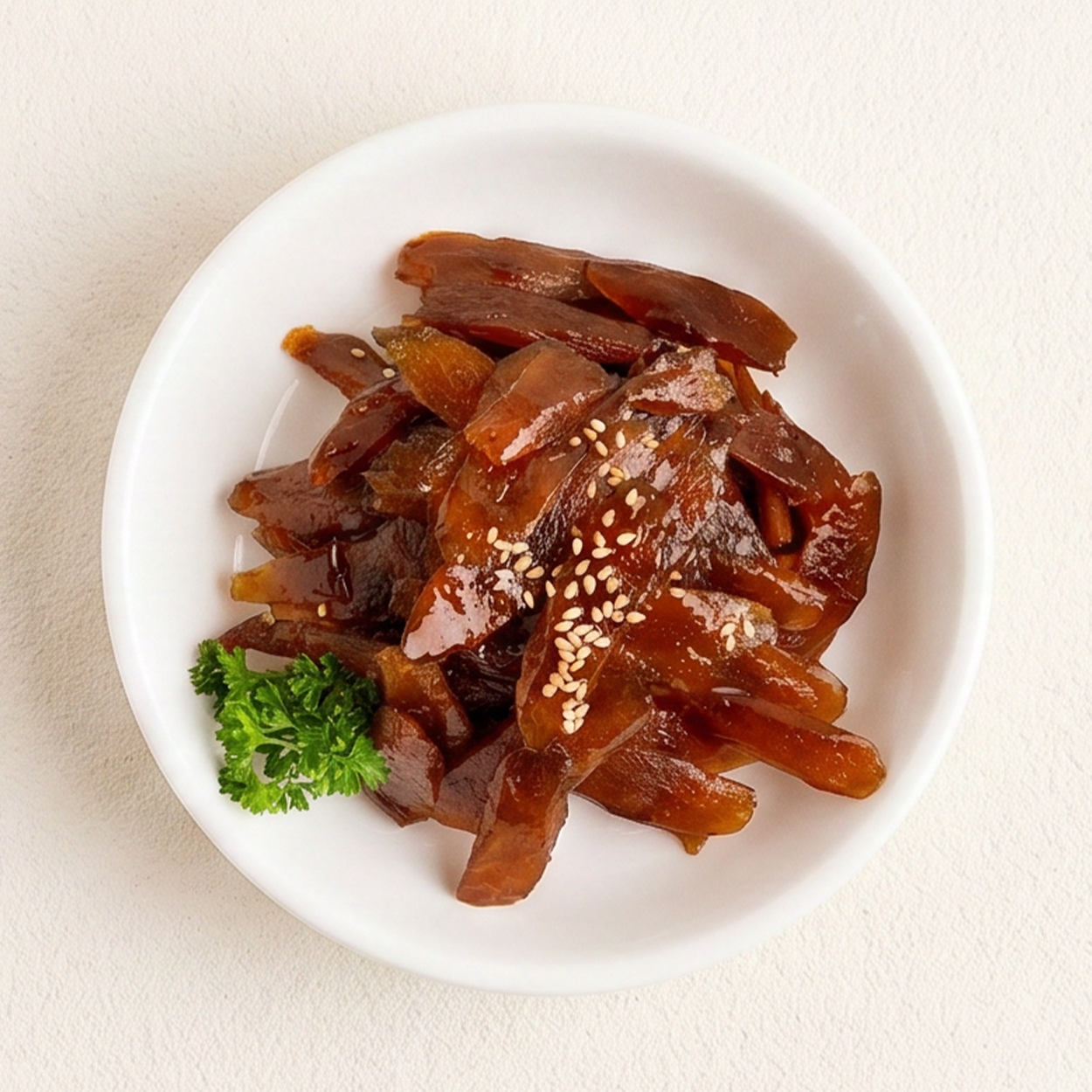 Ueong-jorim – Korean braised burdock root banchan | Banchan365