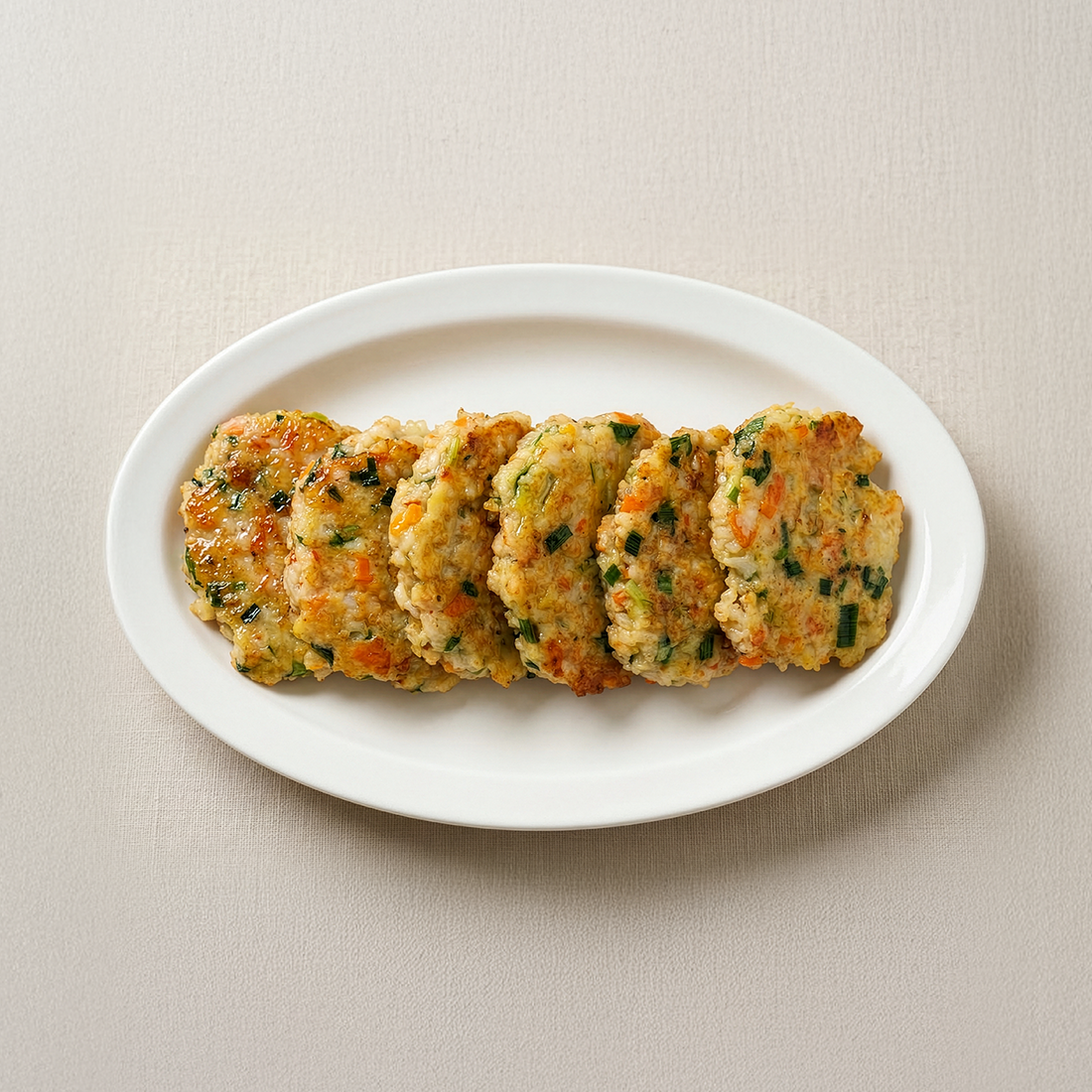 Gemassal saeu yachae-jeon (Korean crab stick shrimp vegetable pancake) | Banchan365