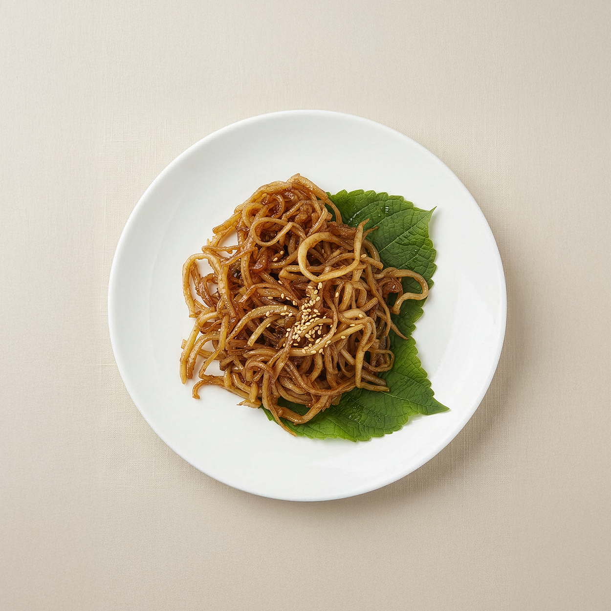 Ganjang jinmichae (Korean soy-marinated dried squid strips) – large size | Banchan365