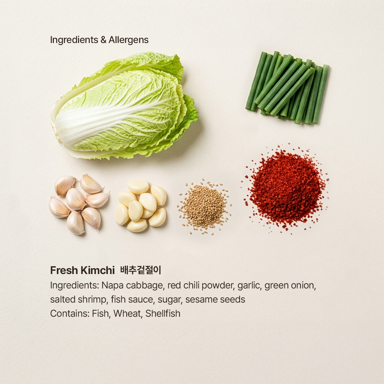 Geotjeori – Fresh Unfermented Kimchi
