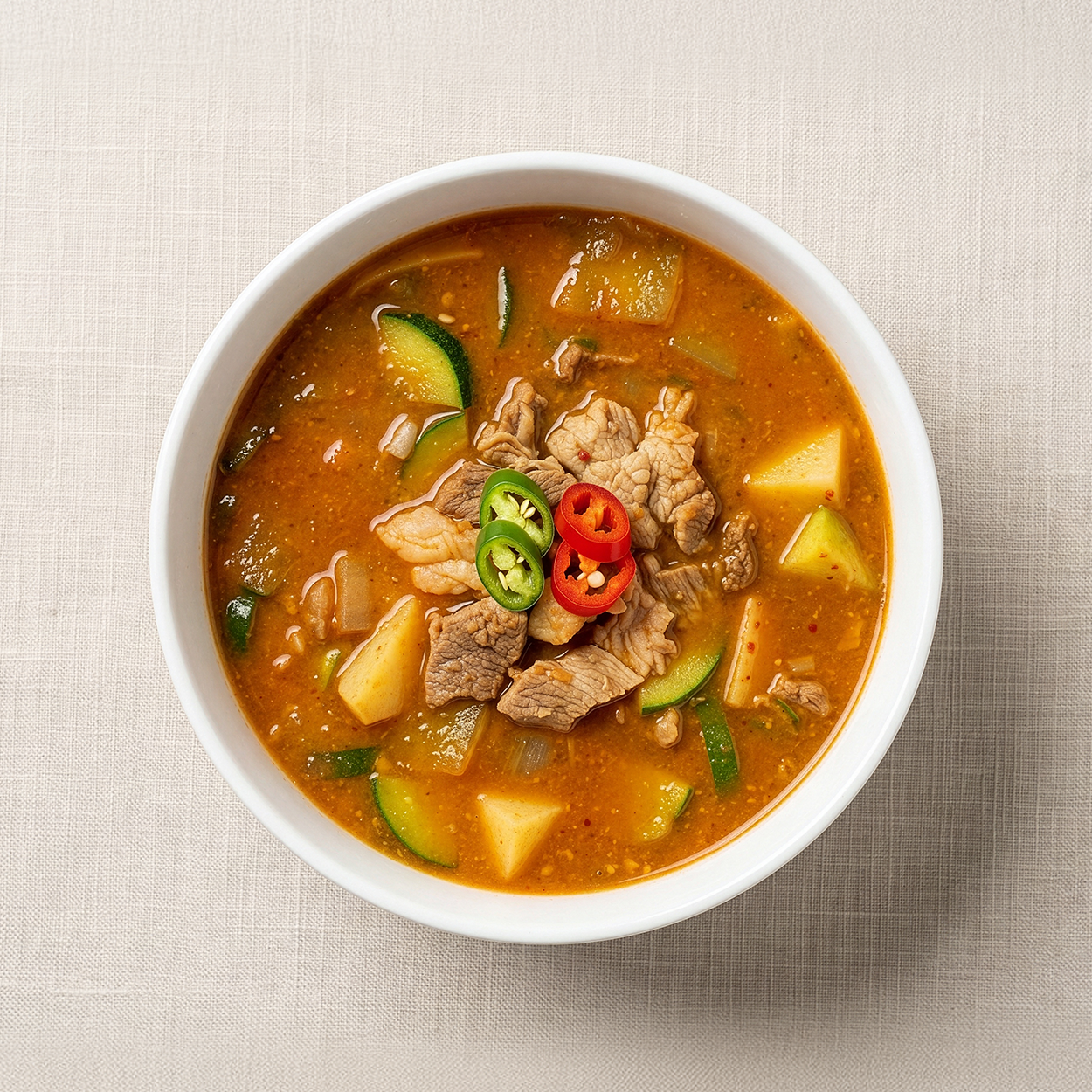 Doenjang-jjigae (Korean soybean paste stew, BBQ-house style) | Banchan365