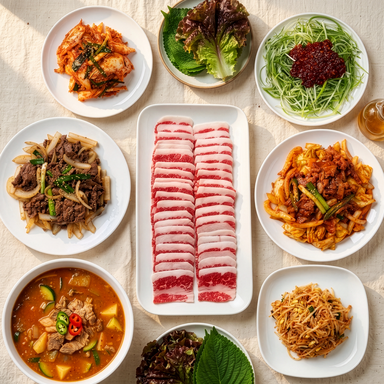 우리집 K-BBQ 세트 (차돌·불고기·제육)
