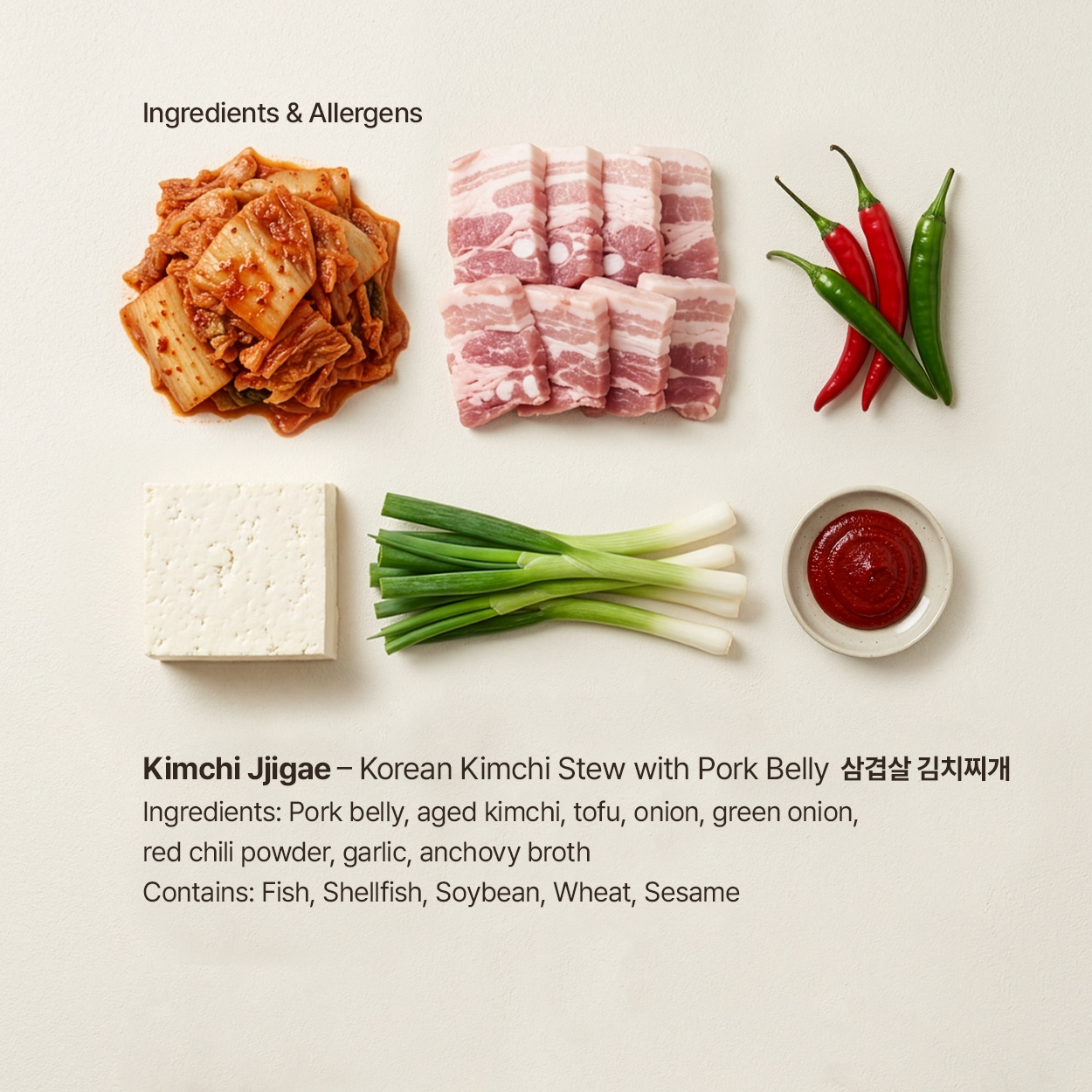 Kimchi Jjigae – Kimchi Stew with Pork Belly
