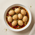 Overhead view of Korean soy-braised eggs | Banchan365