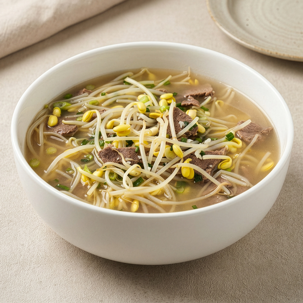 Serving details for Korean beef and soybean sprout soup | Banchan365