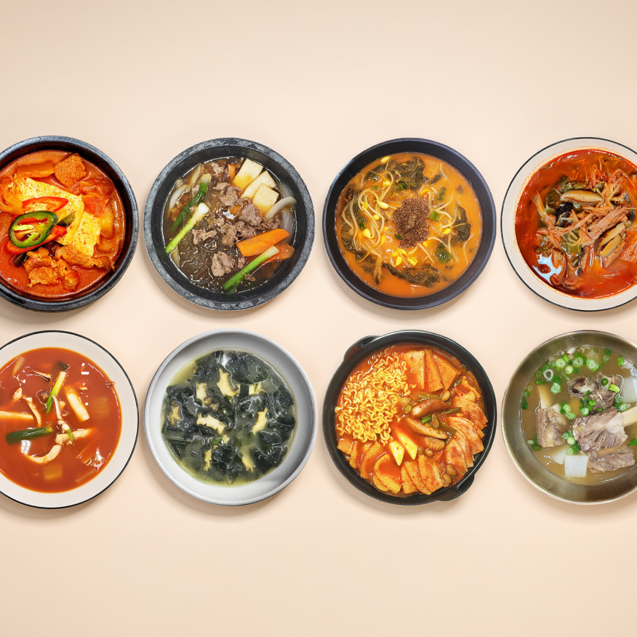 Premium Korean Soup 8-Pack Set