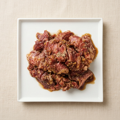 Yangnyeom jumulleok (Korean marinated prime short rib) – 1 lb | Banchan365