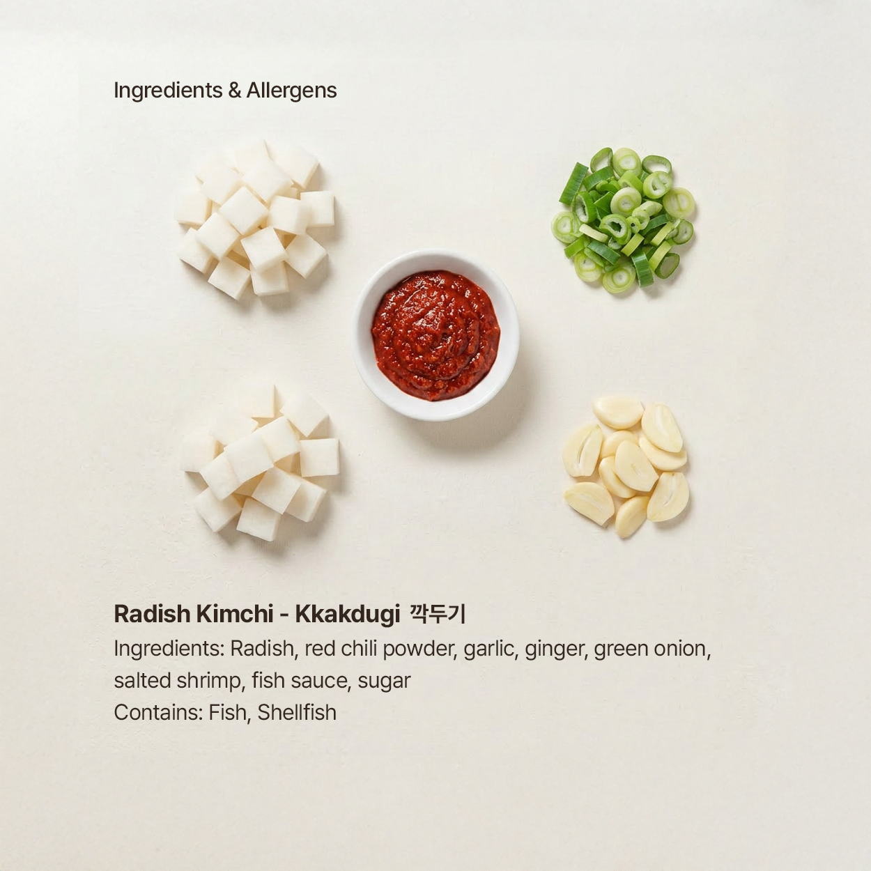 Kkakdugi – Cubed Radish Kimchi