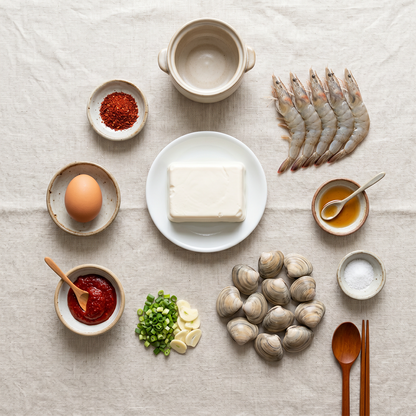 Haemul sundubu-jjigae (Korean seafood soft tofu stew) | Banchan365
