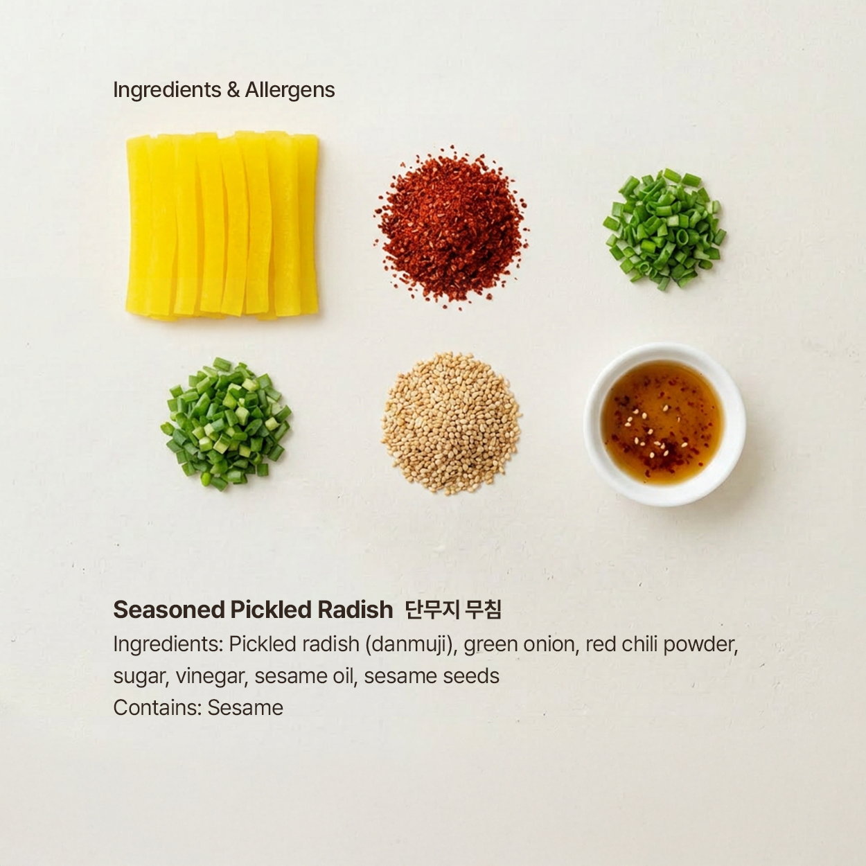 Danmuji-muchim – Pickled Radish Salad