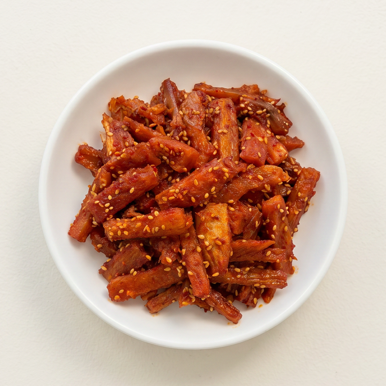 Bukeochae-muchim – Korean seasoned dried pollack strips | Banchan365