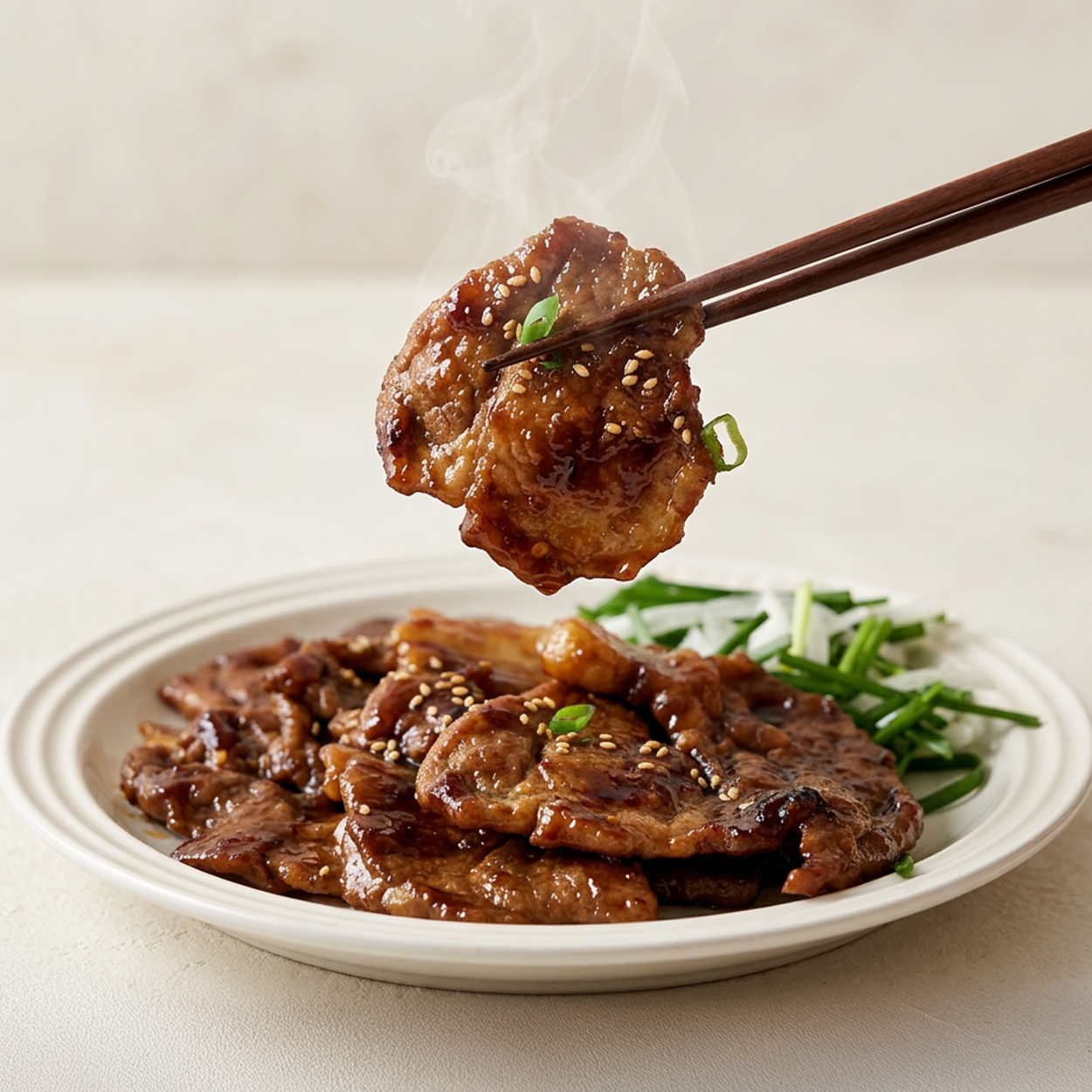 Soy-glazed grilled pork neck – Korean BBQ style | Banchan365