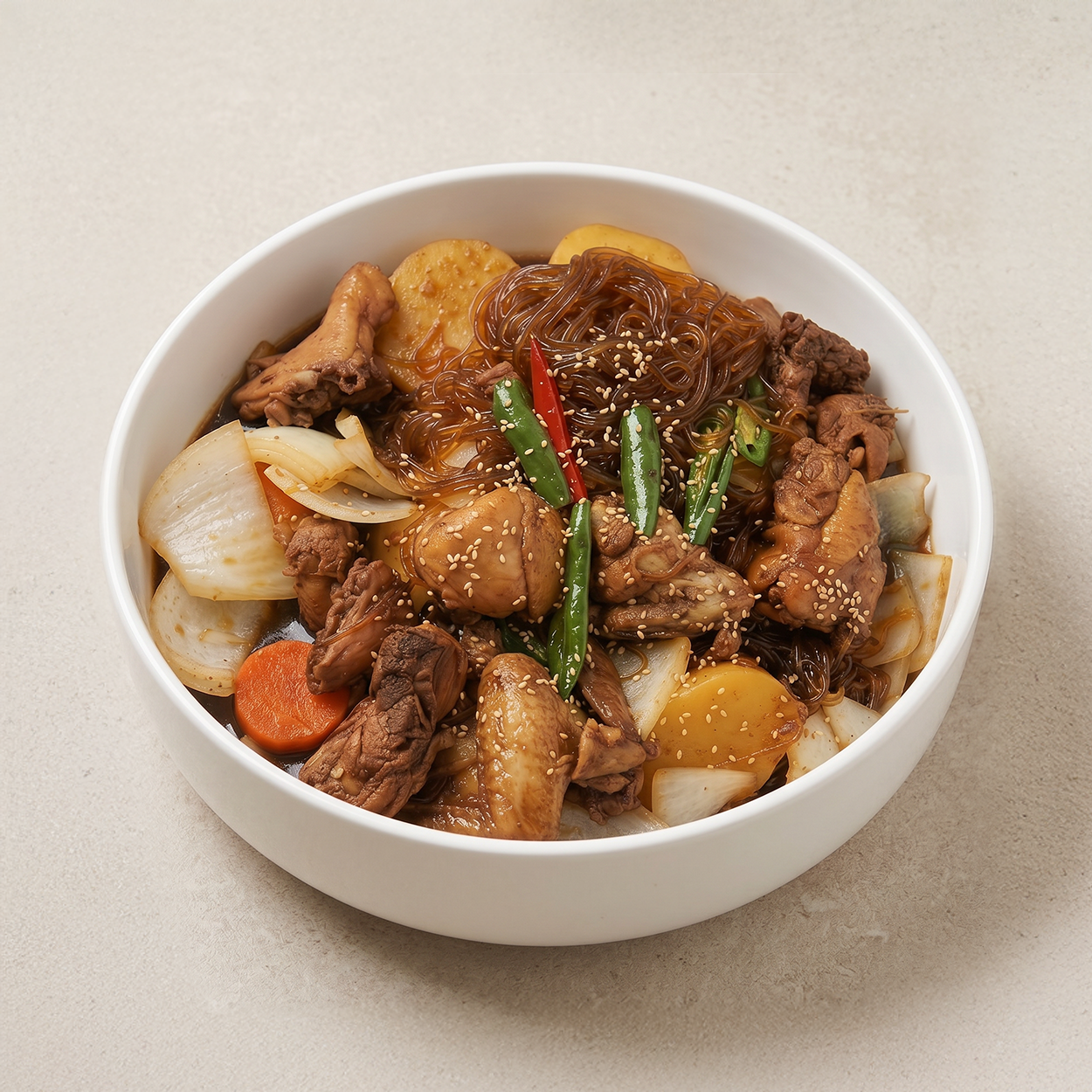 Serving details for Andong jjimdak, Korean soy-braised chicken | Banchan365