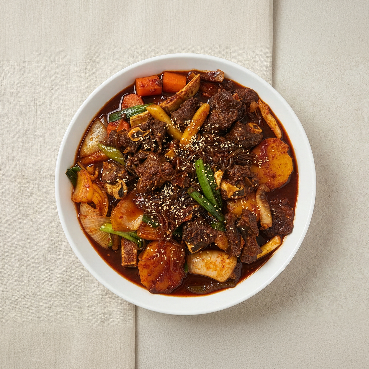 Maeun deunggalbi-jjim (Korean spicy braised beef back ribs) | Banchan365