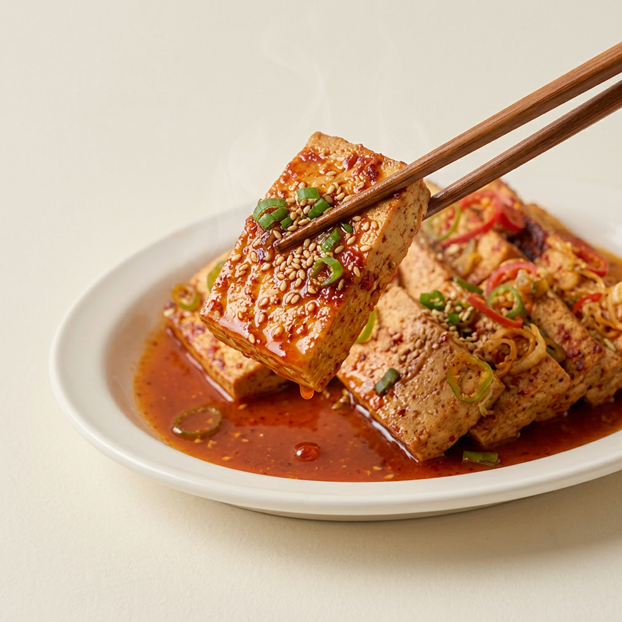 Dubu-jorim – Spicy Braised Tofu