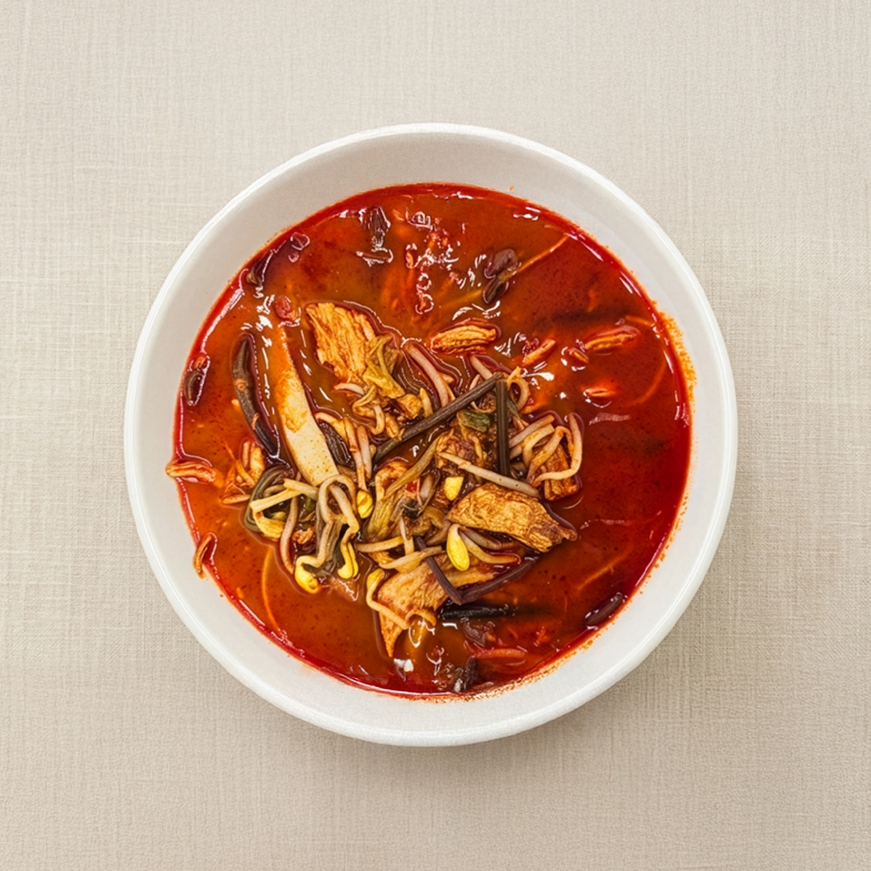 Maeun dakgaejang (Korean spicy shredded chicken soup) | Banchan365