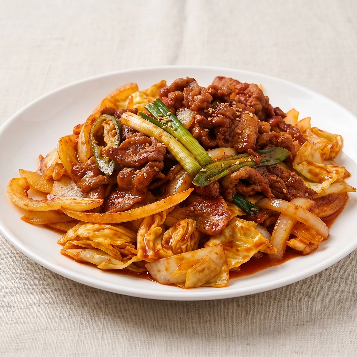 Spicy Fire-Grilled Pork (Jeyuk Bokkeum)