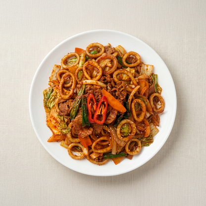 Ojingeo-bokkeum (Korean spicy stir-fried squid) – 1.5 lb | Banchan365