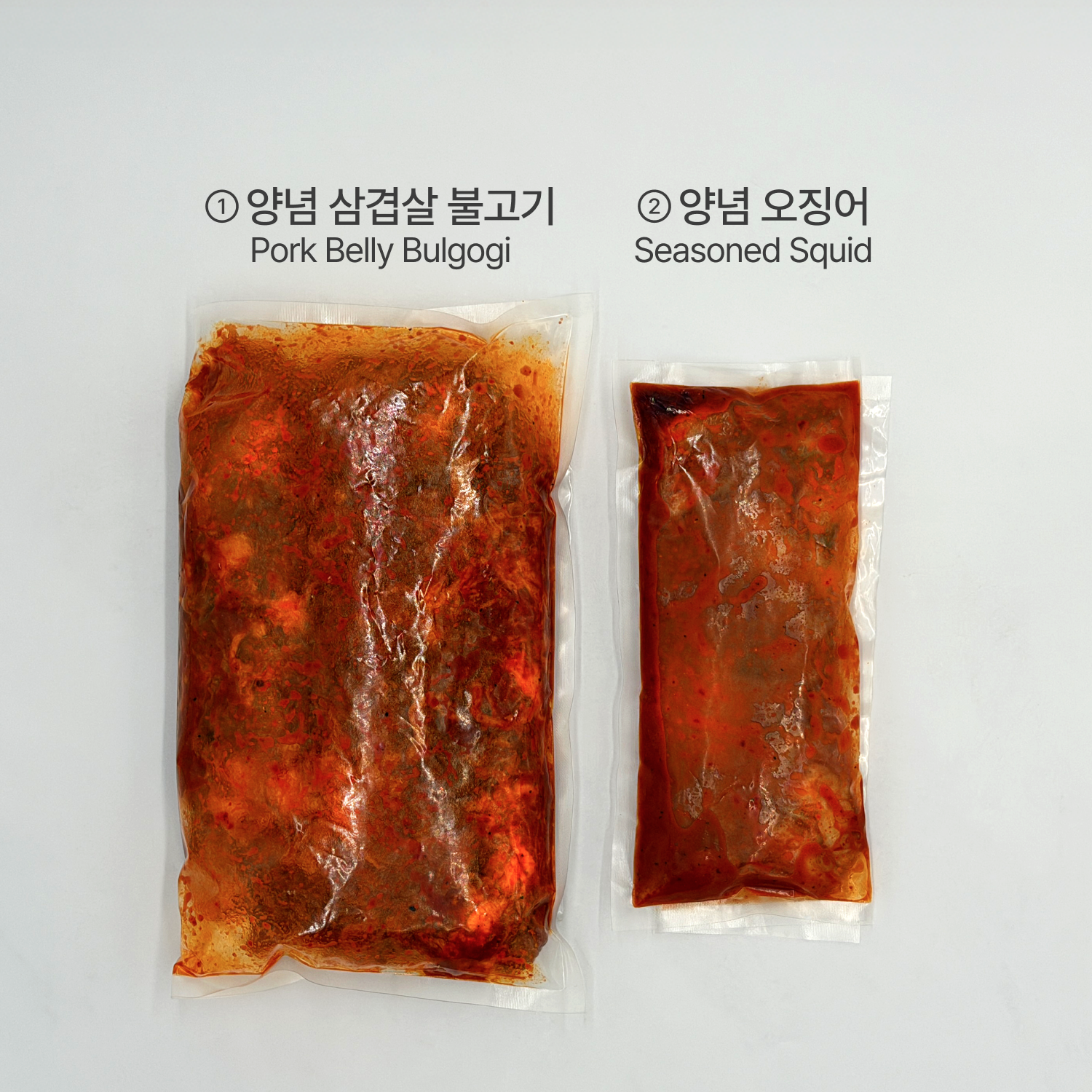 Ojingeo samgyeopsal-bokkeum (Korean stir-fried squid and pork belly) – 1.5 lb – detail view (image 6) | Banchan365