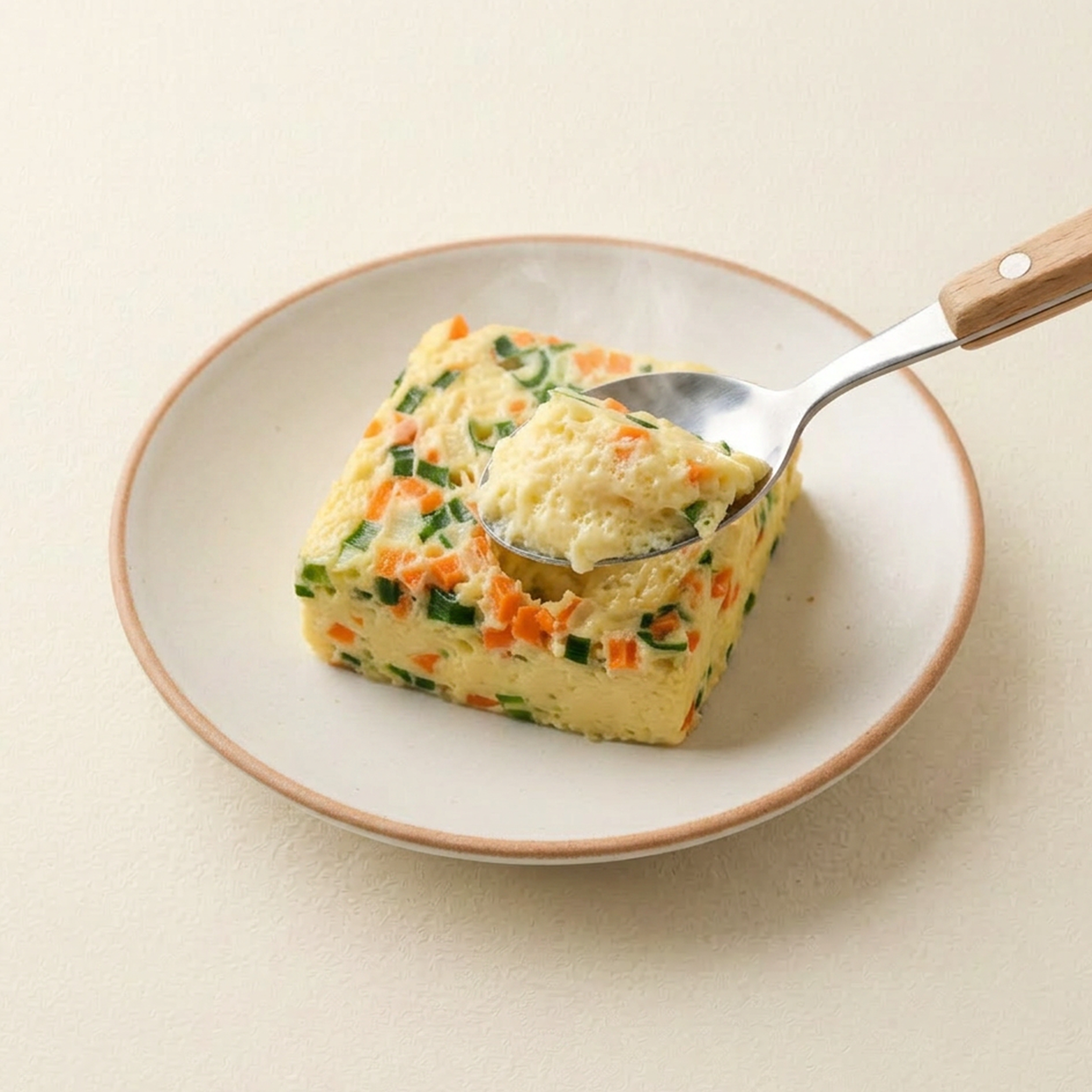 Gyeran-jjim – Steamed Egg with Vegetables