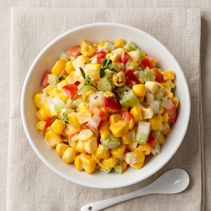 Corn salad (Korean-style sweet corn salad) | Banchan365