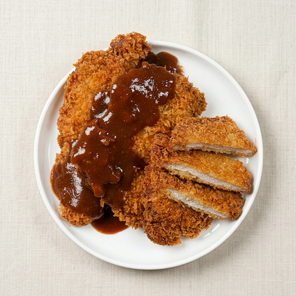 Tonkatsu (Korean-style thick pork cutlet) – housemade with sauce | Banchan365