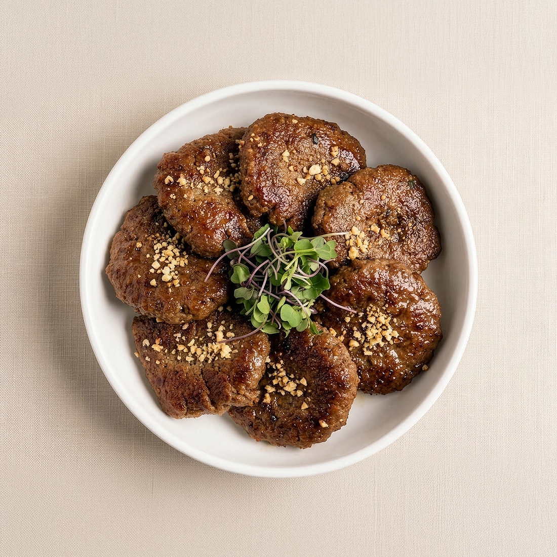 Songjeong tteokgalbi (Korean grilled short rib patties, Jeolla regional specialty) – 4 servings | Banchan365