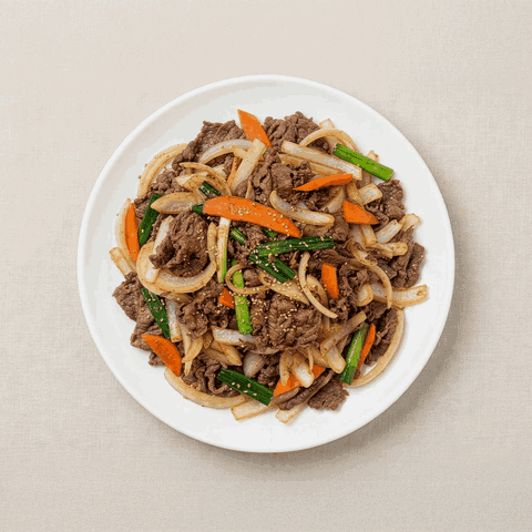 Banchan365 Sizzling bulgogi, Korean marinated beef BBQ