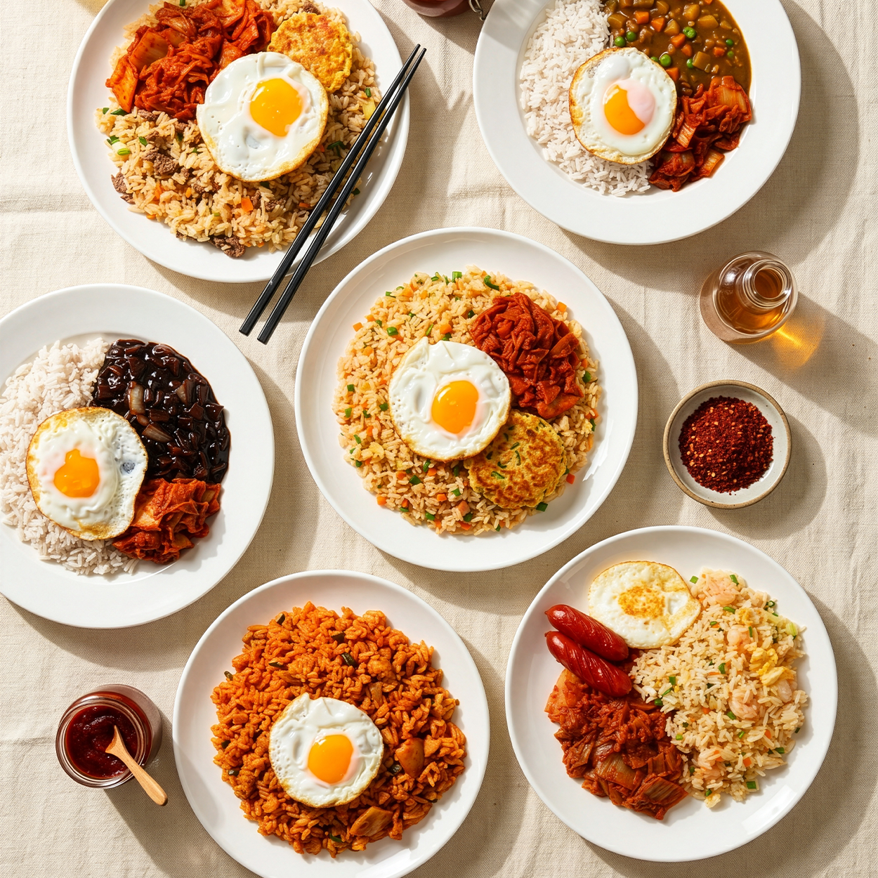알뜰 냉동 도시락 볶음밥 6종 세트