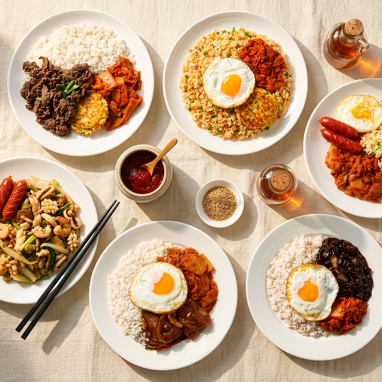 Korean frozen lunchbox set A – 6 varieties weekly | Banchan365