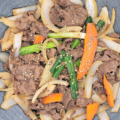 Bulgogi (Korean marinated beef) – sweet soy BBQ, 1.5 lb – packaged for delivery | Banchan365